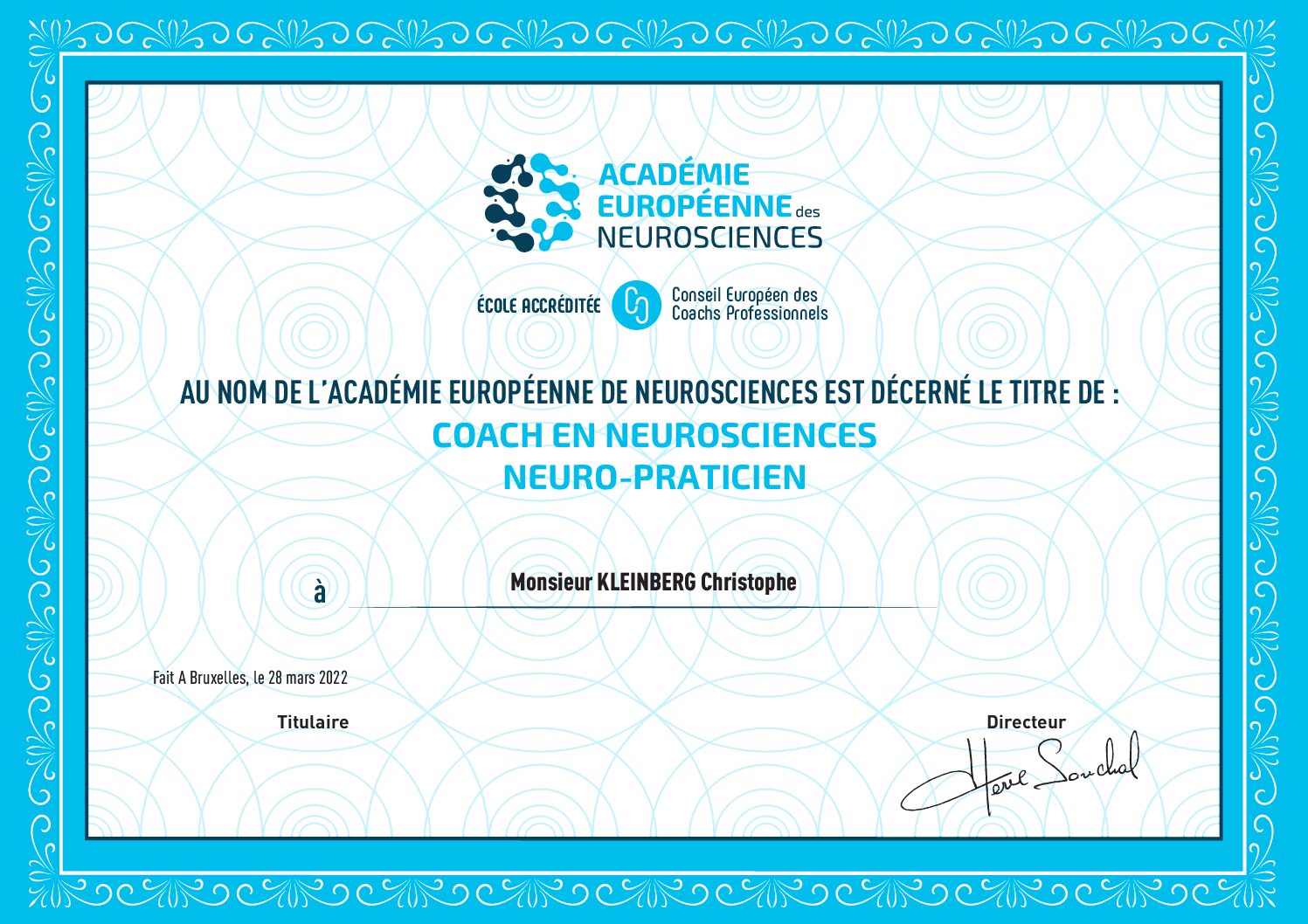 Formation Coach Neurosciences